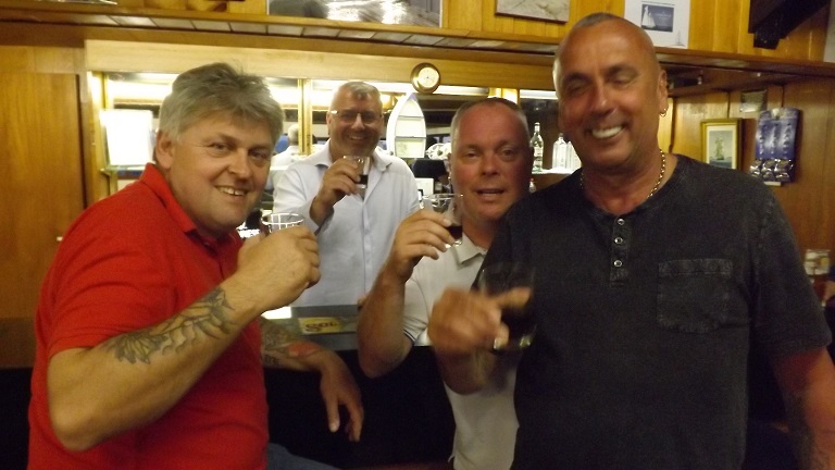 Micky Watts celebrating 1st club 1st Super 6 27 06 21