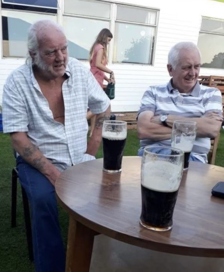Pic1.The late Jim Gibbs with Chris Whiteside from the days of Gibbs Chaplin and Whiteside 27 05 23