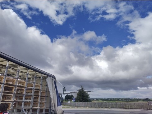 Picture4 Clearing skies for our conveying team Mr and Mrs Fuller