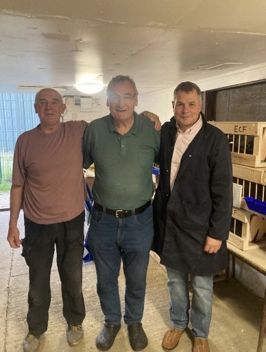 First three in the fed . Messers Steve Oddy John Wickenden and President Paul Stacey