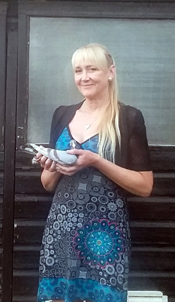 Debbie Fearn with her Marlborough winner at Swadlincote Town 26 08 24a