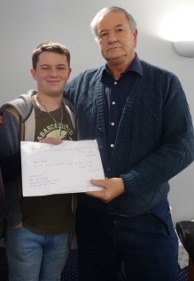 STAN HALL WITH GRANDSON SEBASTIAN O.P.H.S. WINNERS 01 08 24a