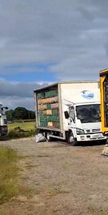 parked at Darlington lib site