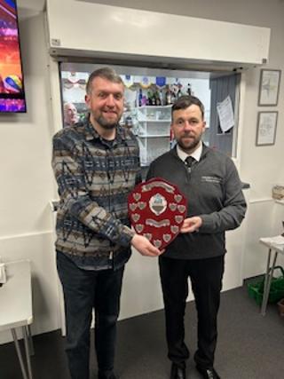 Lewis with Danny Mitchell Memorial Trophy 26 02 25A