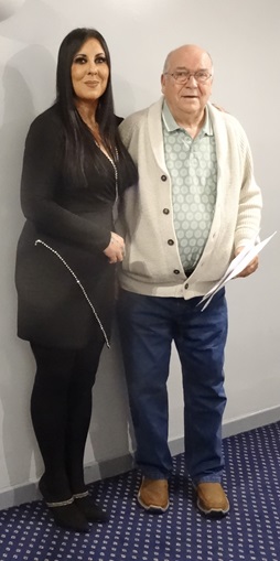 Angie with Stewart Wainwright. 10 12 25a