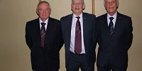 Secretary Brian Deaen centre with speakers Brian Holland and Chris Knowles 10 03 26c