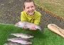 My grandson Conner with his catch see text